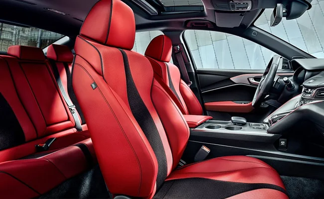 Acura TLX with red interior 2021