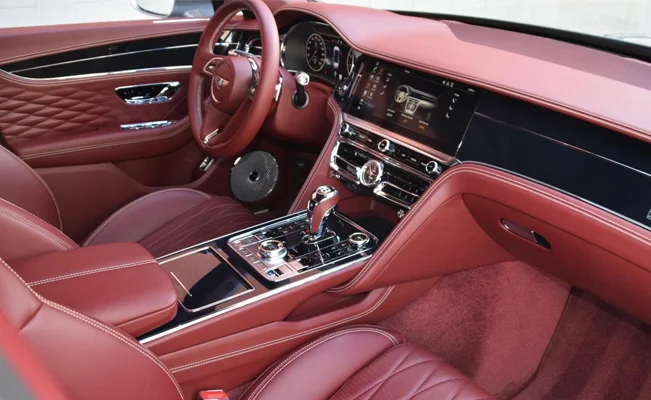 Bentley Flying Spur with red interior