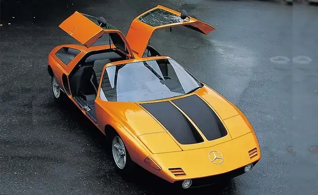 gull wing doors mercedes