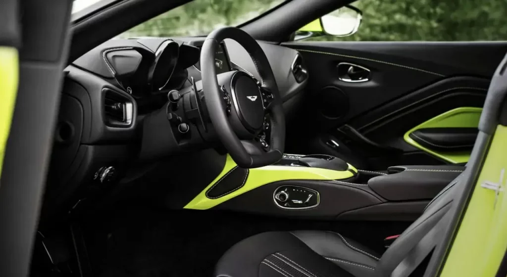 2022 aston martin vantage interior