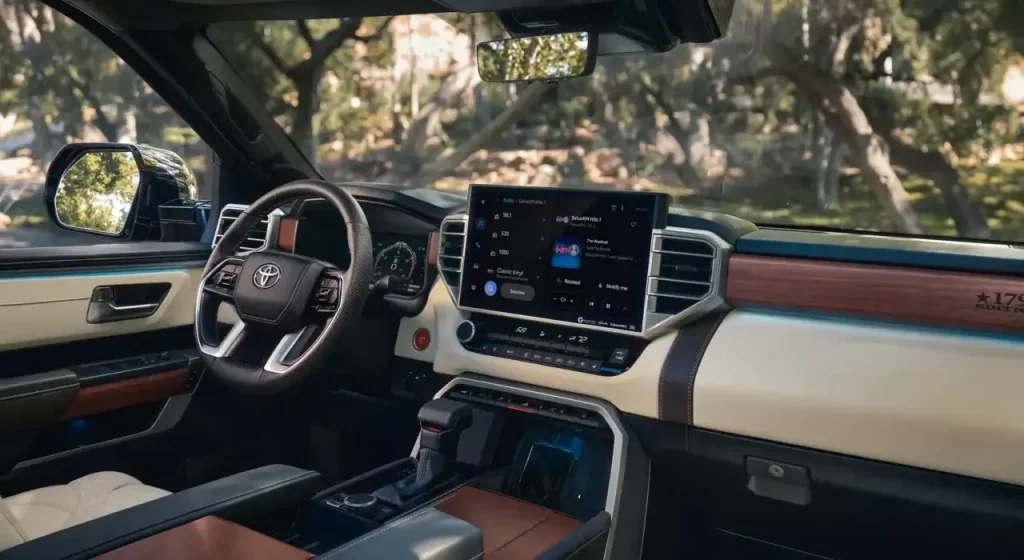 2022 toyota tundra platinum interior