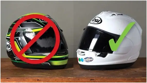 Replacing a motorcycle helmet after a fall