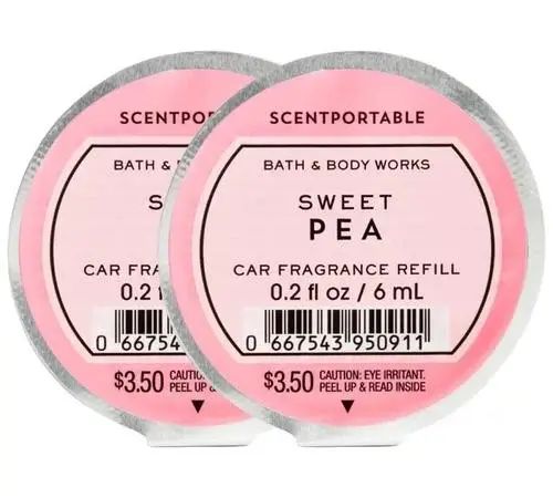 5X ~ Car Fragrance Refill~ Scentportable ~ MAHOGANY TEAKWOOD ~ Bath & Body  Works 